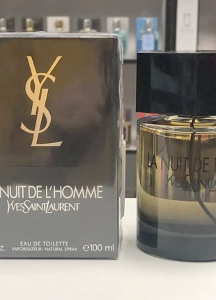 Yves saint laurent la nuit de l'homme edt💥оригинал 2 мл распив аромата затест5 фото