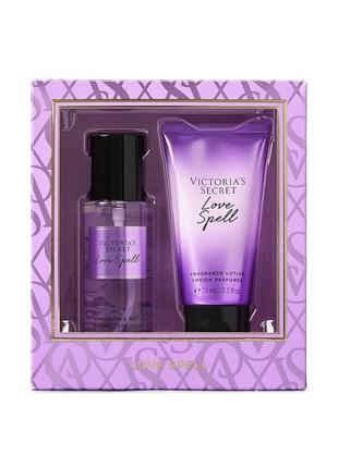 Идея для подарок набор парфюмированных спрей и лосьон для тела виктория сикрет оригинал victoria’s secret