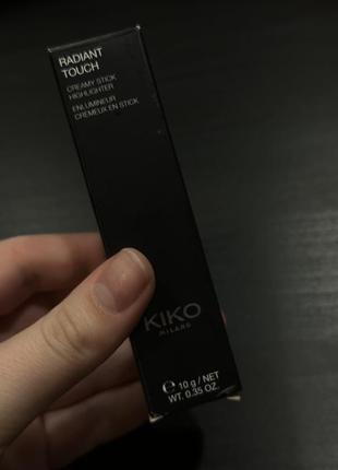 Хайлайтер kiko milano radiant touch creamy stick highlighter 100 pro5 фото