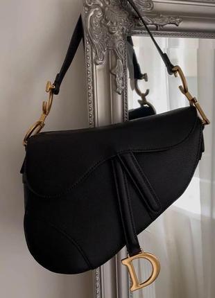 Сумка christian dior saddle bag сумкочка крістіан діор диоо седло седл сідло чорна4 фото