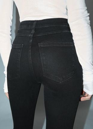 Черные базовые джинсы zara3 фото