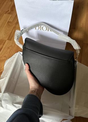 Сумка christian dior saddle bag сумкочка крістіан діор диоо седло седл сідло чорна7 фото