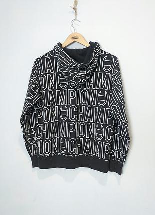 Champion худи женское черное кофта чемпион мультилого nike adidas oakley stussy carhartt 2