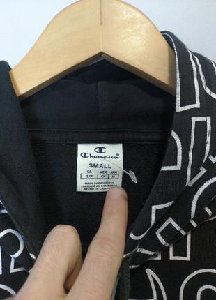 Champion худи женское черное кофта чемпион мультилого nike adidas oakley stussy carhartt 5