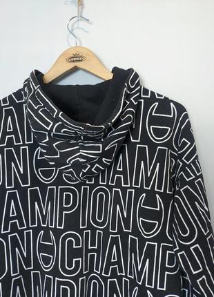 Champion жіноче чорне кофта худі чемпіон мультилого nike adidas oakley stussy carhartt4 фото