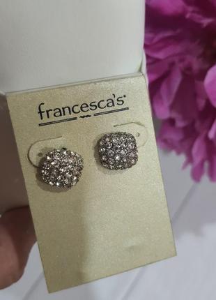 Красивые серьги -пуссеты francesca's2 фото