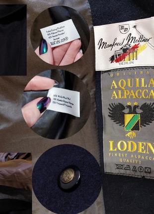 Винтажное шерстяное пальто loden original aquila alpaca berlin8 фото