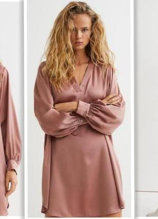 H&m сатиновое платье туника