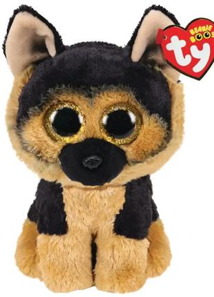 Мягкая игрушка ty beanie boo's немецкая овчарка german, 15 см, 363091 фото