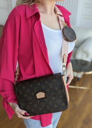 Женская сумка louis vuitton multi pochette 2 в 1 люкс качество1 фото