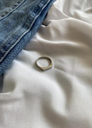 Сріблясте базове тонке кільце, повсякденний мінімалістичний перстень