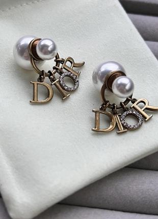 Серьги диор dior