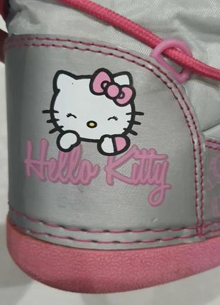 Детские зимние дутики hello kitty 23-25р3 фото