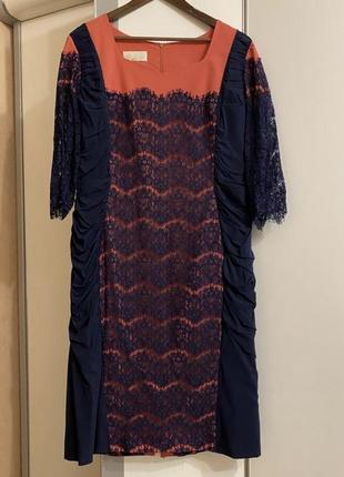 Праздничное платье кружево миди большого размера батал
