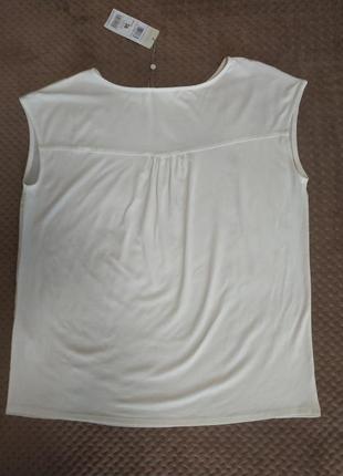Женская белая футболка с цветочным принтом betyty &amp; Co, s2 фото