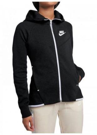 Женская толстовка nike w nsw nch flc wr hoodie fz 930759-011