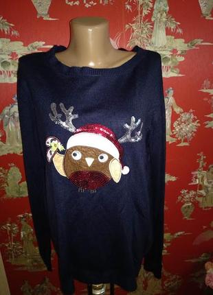 Новорічний светр із новорічним малюнком primark