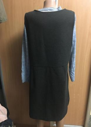 Оригинальный сарафан платье с завязками на гольф,блузу3 фото