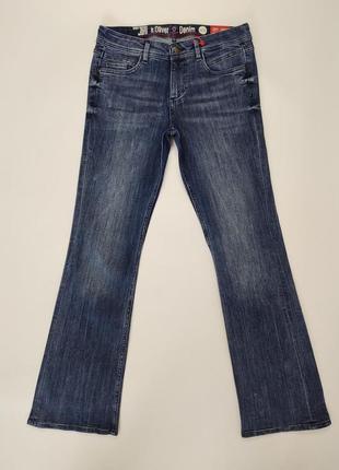 Женские стильные джинсы клеш s.oliver, р.s/m5 фото