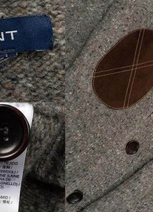 Gant wool cardigan   чоловічий светр кардиган10 фото
