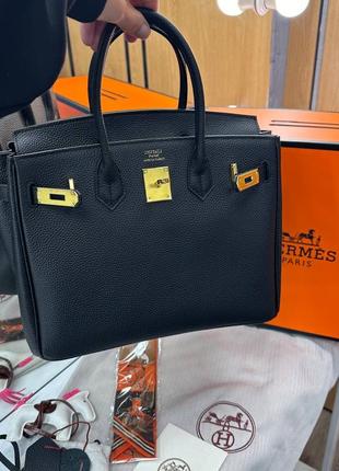 Шкіряна сумка в стилі hermes birkin 30