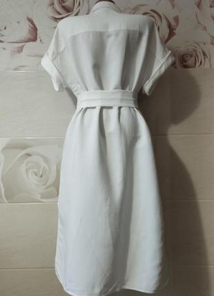 Натуральна сукня-сорочка massimo dutti(льон,віскоза)5 фото