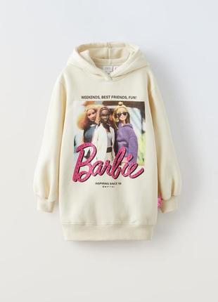 Плюшева сукня бежева barbie™ zara new1 фото