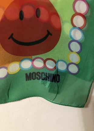 Шелковый шарф moschino2 фото