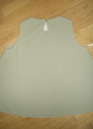 Блуза с воротничком большой размер3 фото