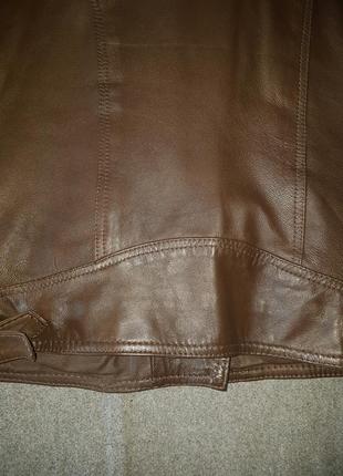 Кожаная ( натуральная кожа) куртка косуха topshop ( zara cos h&m5 фото