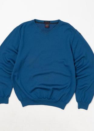 Paul &amp; shark v-neck blue sweater&nbsp;&nbsp;&nbsp;мужской свитер