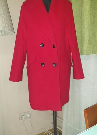 Пальто красное laurel, escada, marks&spencer, laura ashley
