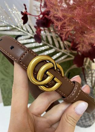 Ремень женский кожаный в стиле gucci / ремень пояс женский кожаный