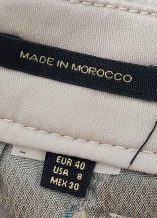 Светлые стрейчевые коттоновые шорты massimo dutti р. 40 марокко3 фото