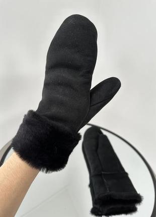 Натуральні теплі рукавиці4 фото