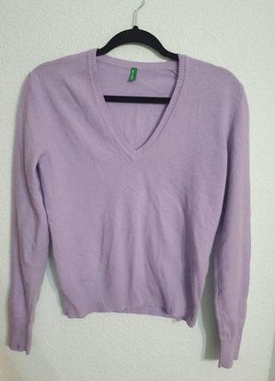 Стильный лиловый свитер