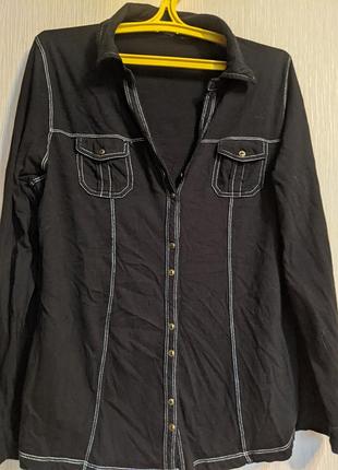 Стильная трикотажная рубашка george. разм. xl