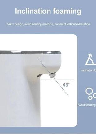 Диспенсер для рідкого мила антисептика пінний сенсорний безконтактний автоматичний дозатор у ванну на кухню8 фото