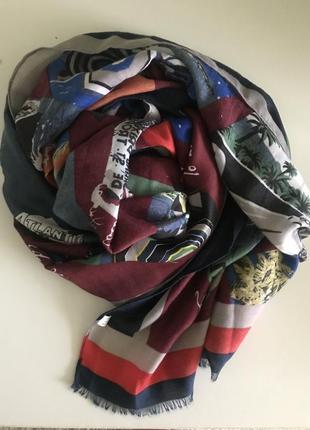 100% віскози, різнобарвний шарф по знижці.