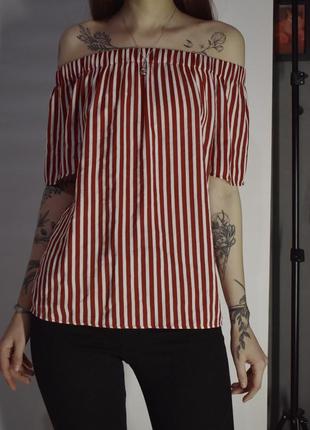 Невесомая блуза с открытыми плечами h&amp;m