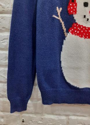 Новогодний свитер со снеговиком/ рождественский мирор снеговик6 фото