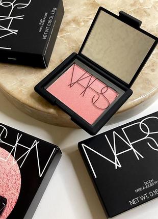 Культовые румяна nars blush в оттенке orgasm, полноразмерные 4.8g, новые