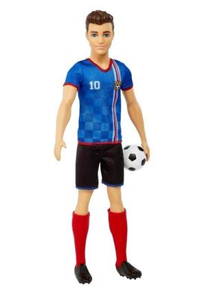 Кен футболист с мячом barbie soccer ken doll, оригинал от mattel