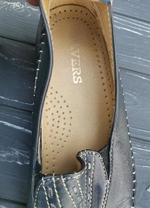 Зручні шкіряні туфлі pavers6 фото