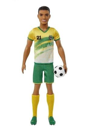 Кен футболіст з мячем barbie soccer ken doll, оригінал від mattel