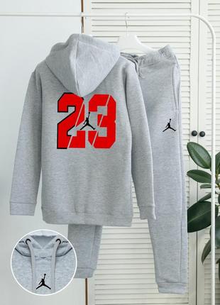 Шикарный зимний мужской костюм "air jordan 23 fleece winter"1 фото