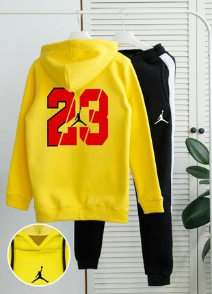 Шикарний зимовий чоловічий костюм "air jordan 23 fleece winter"