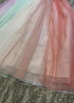 Красивая, нарядная юбка для девочки 8-10 лет4 фото