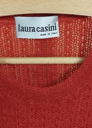 Laura casini мохерный шерстяной свитер прямого кроя удлиненный3 фото