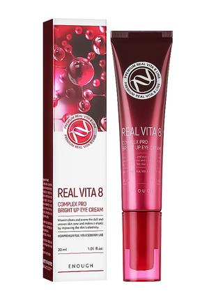 Крем для повік enough вітаміни premium real vita 8 complex pro bright up eye cream, 30 мл